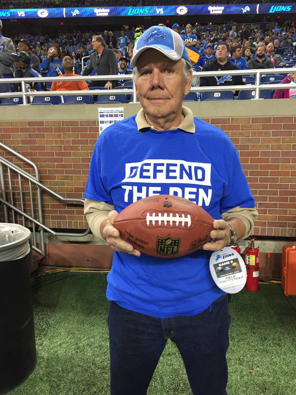 Delivering the game ball